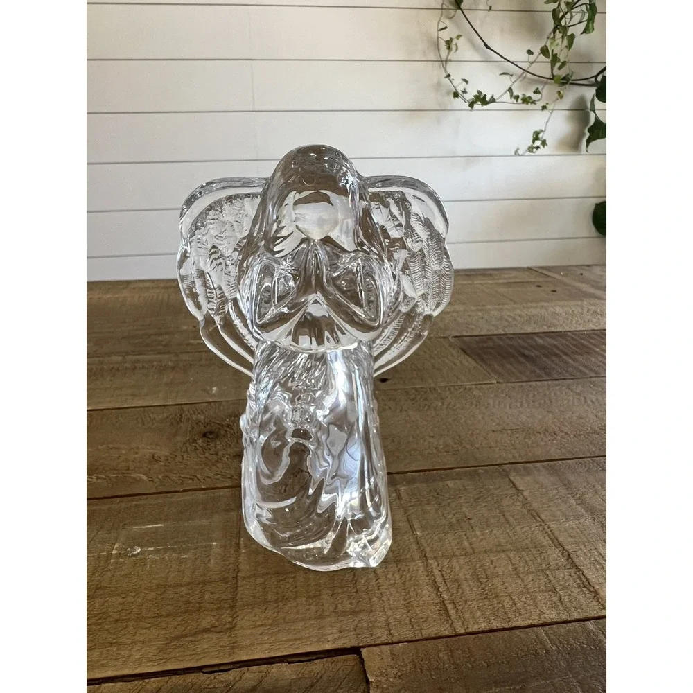 St. George Crystal Praying Angel Votive Holder by Holiday Elegance